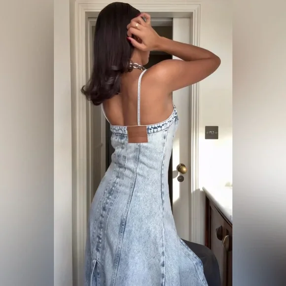 a line maxi dresses for women Millà Women's Wonderful White A-line Maxi Dress - blue main image 1